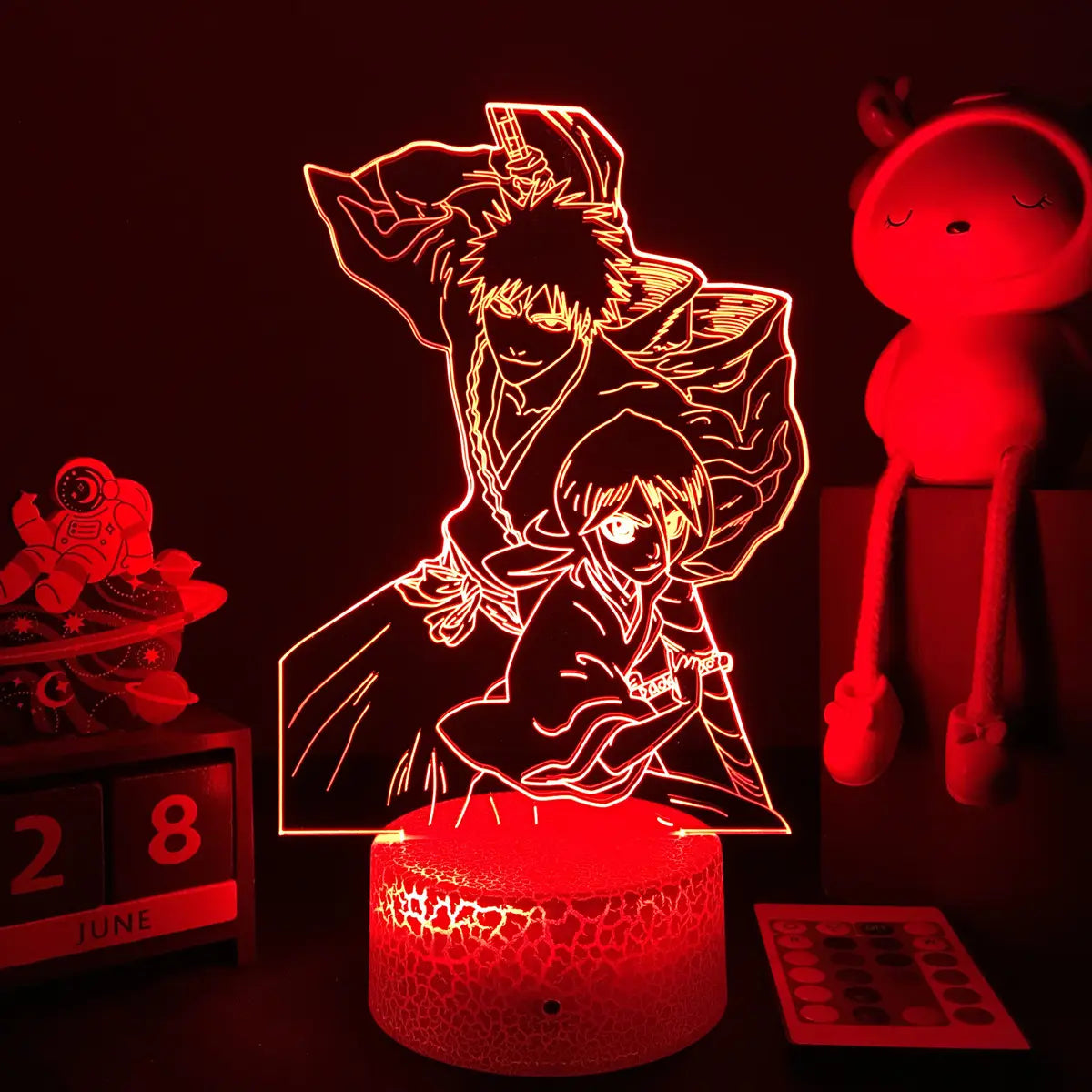 Bleach Ichigo Kurosaki LED Night Light – 3D Acrylic