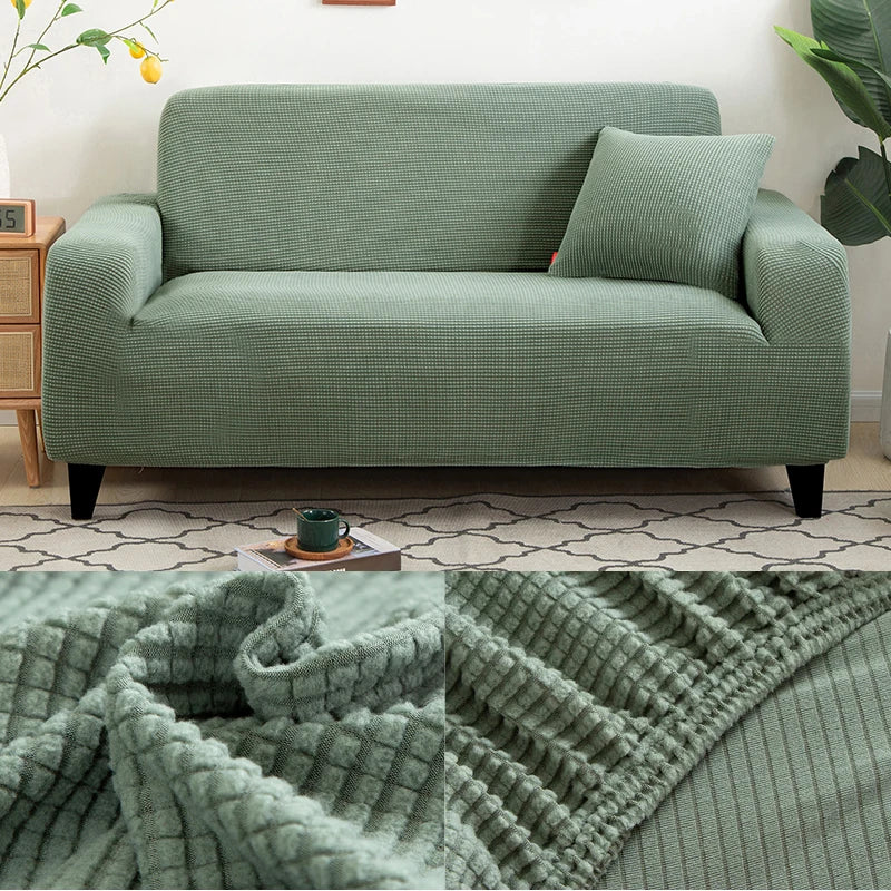 thick sofa protector Jacquard solid printed sofa covers for living room couch cover corner sofa slipcover L shape
