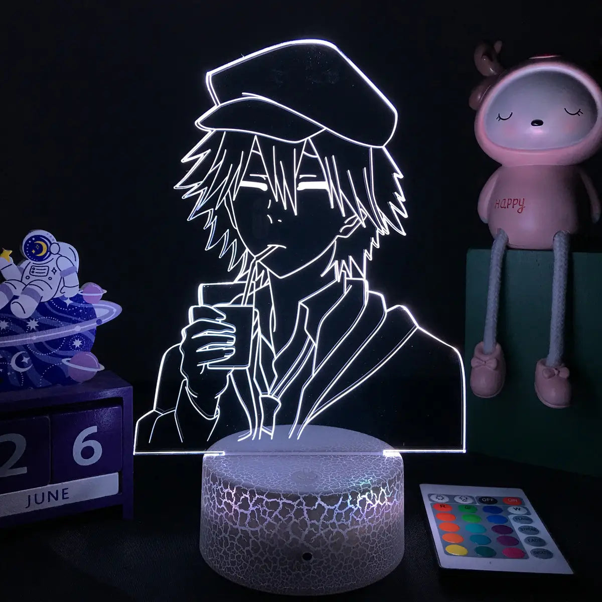 Bungo Stray Dogs Ranpo LED Night Light – 3D Acrylic