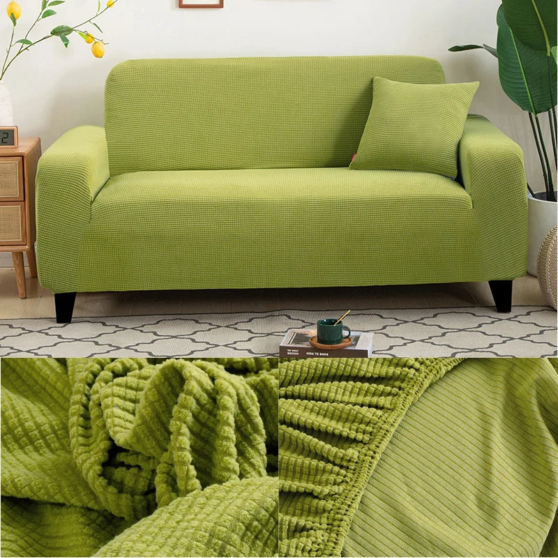 thick sofa protector Jacquard solid printed sofa covers for living room couch cover corner sofa slipcover L shape