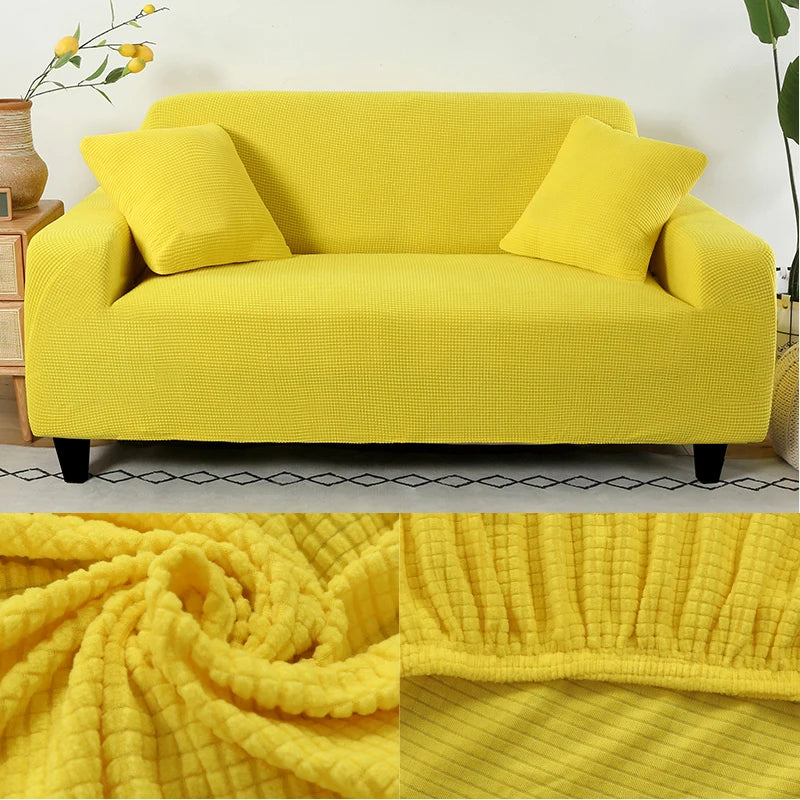 thick sofa protector Jacquard solid printed sofa covers for living room couch cover corner sofa slipcover L shape