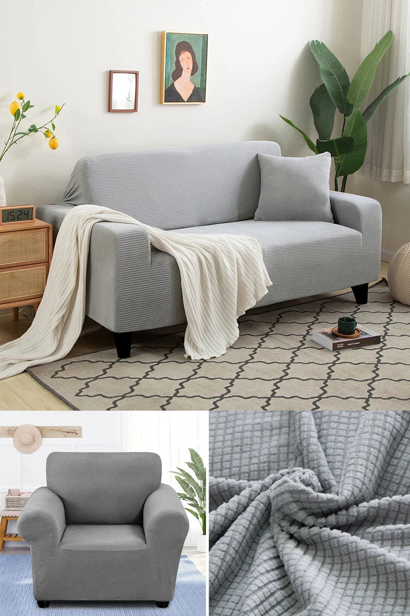 thick sofa protector Jacquard solid printed sofa covers for living room couch cover corner sofa slipcover L shape