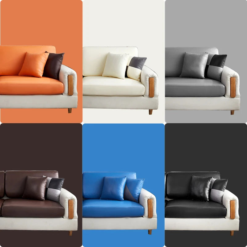 easy clean waterproof PU funiture protector solid sofa cover Corner sofa seat slipcover elastic stretch couch cover