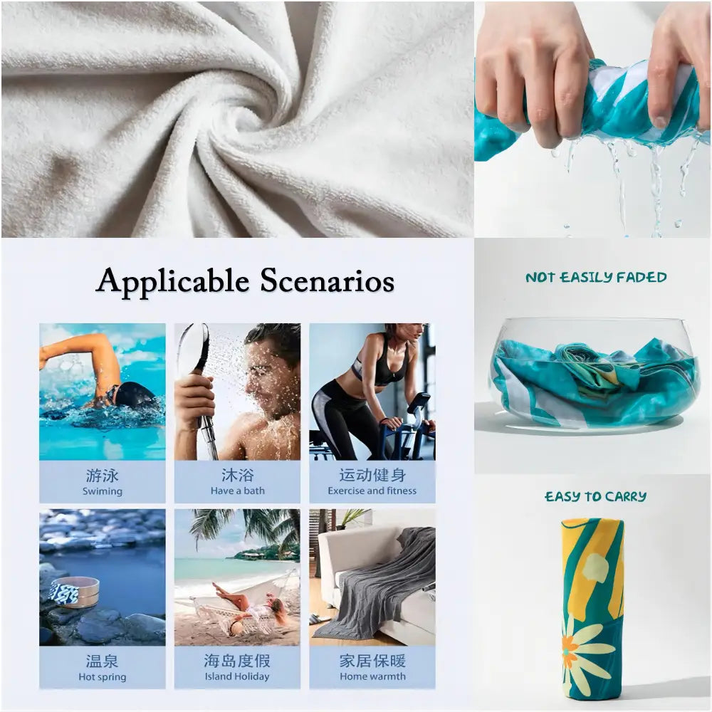 Sword Art Online Bath Towel Microfiber Soft Water Absorbing Breathable For Girl Kids Decorative Cartoon Beach Towel