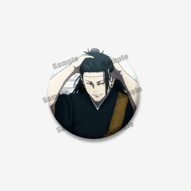 Creativity Cartoon Figure Suguru Geto Badges Funny Anime Icon Brooch Enamel Pin Backpack Clothing Jewelry Accessories Toys Gifts