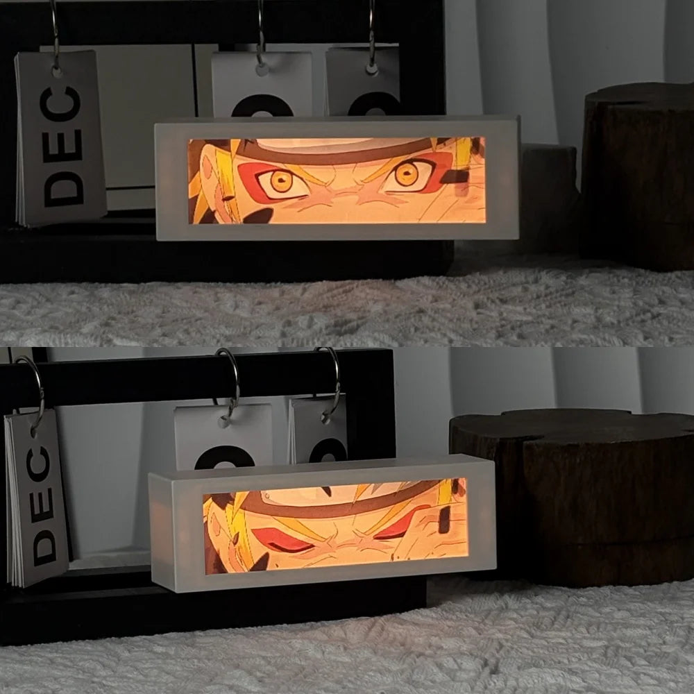 LED Classic Anime 3D  Lenticular Motion Anime Lightbox for Bedroom Decoration Lamp Anime Peripheral Friend Birthday Gifts