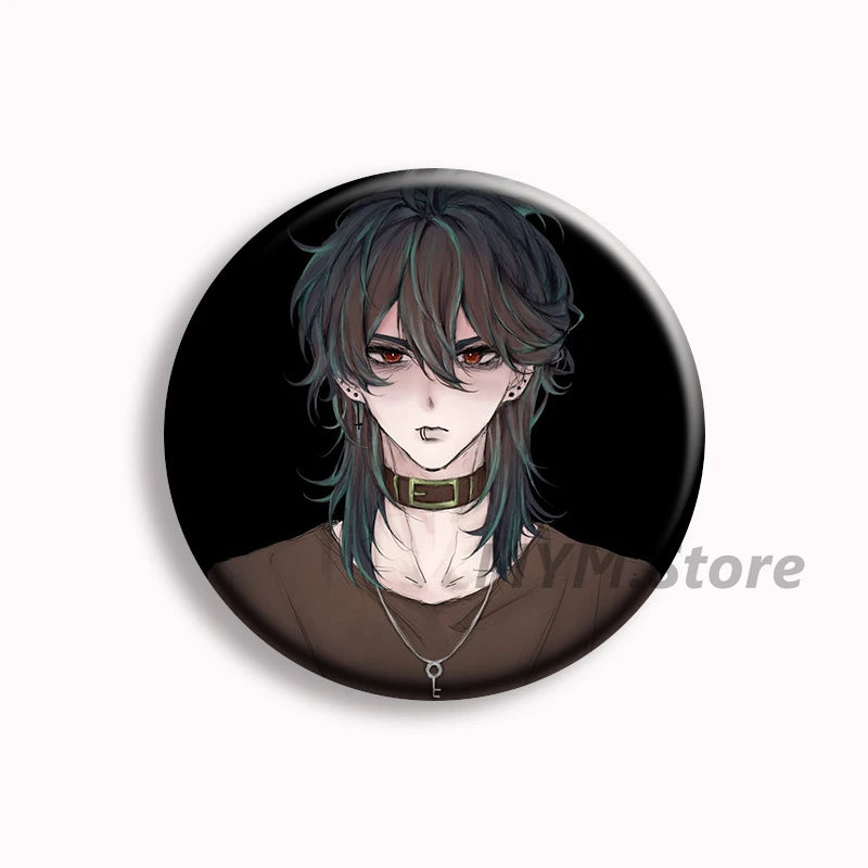 The Kid at The Back Soft Button Pin Solivan Brugmansia Brooches Sol Anime Badge Bag Decor Accessories Jewelry Fans Collect Gifts