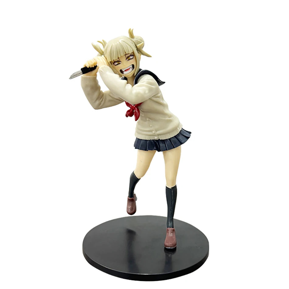Hot My Hero Academia Bakugou Katsuki Midoriya Izuku Todoroki Shouto Toga Himiko Anime Figure PVC Collectible Model Toys Kid Gift