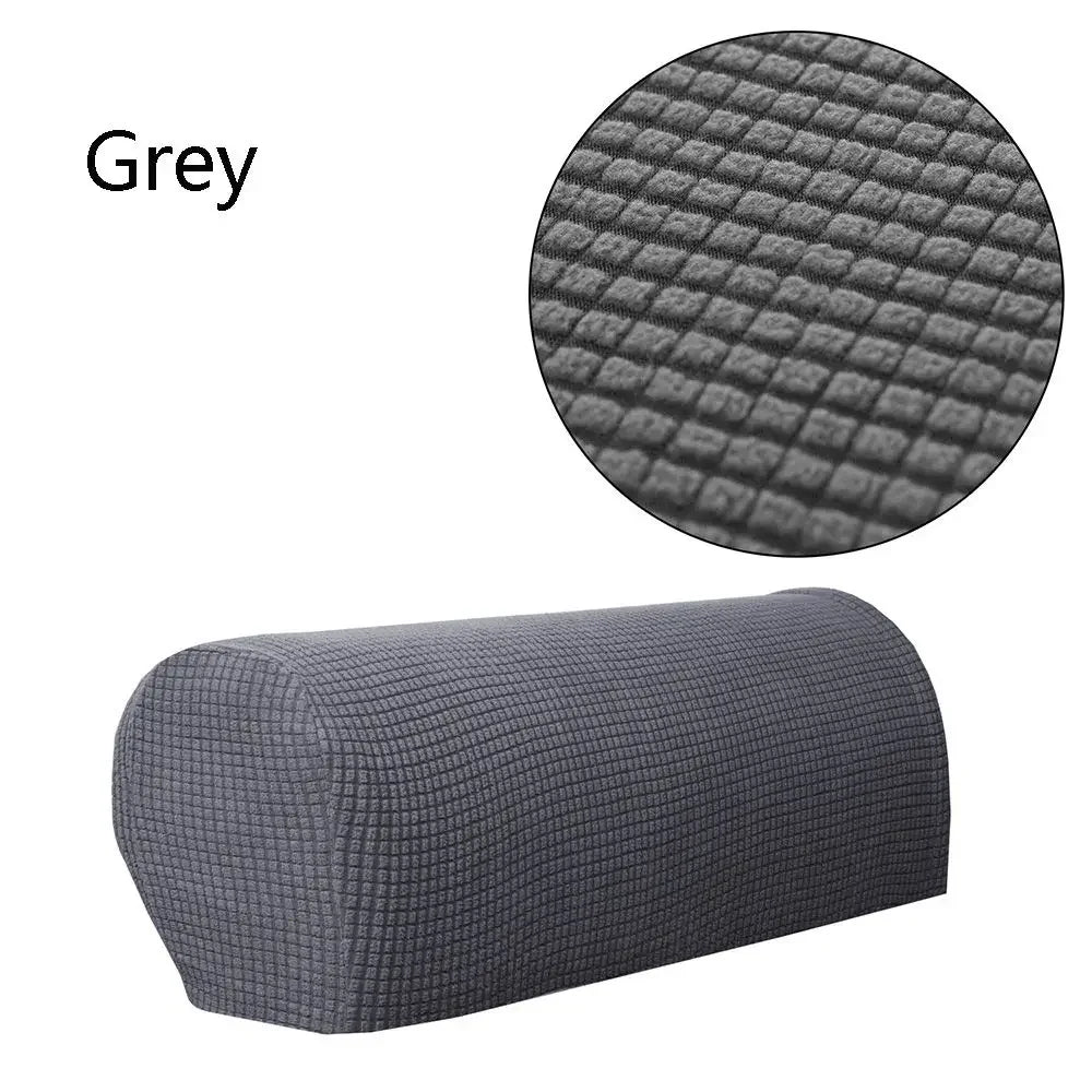 2PCS/SET Sofa Armrest Covers Fleece Premium Armrest Covers Stretchy Chair Sofa Couch Arm Protector Stretch to Fit