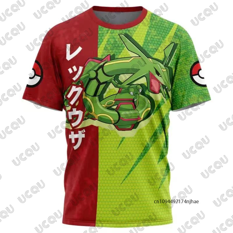 Summer New Pokémon Snorlax Cartoon Print Men's and Women‘s T Shirt Short-sleeved Sports Cosplay Tees Casual Oversized Kids Tops
