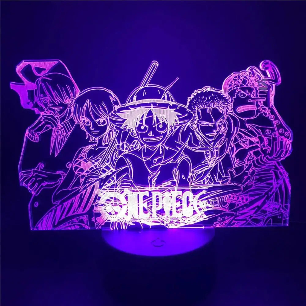 One Piece Crew 3D LED Lamp – Anime Light