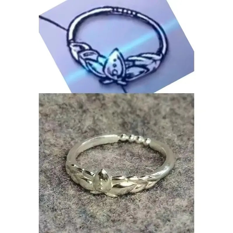 Anime Sousou No Frieren Cosplay Prop Accessories Design Rings for Women Jewelry Cosplay Xmas Gift