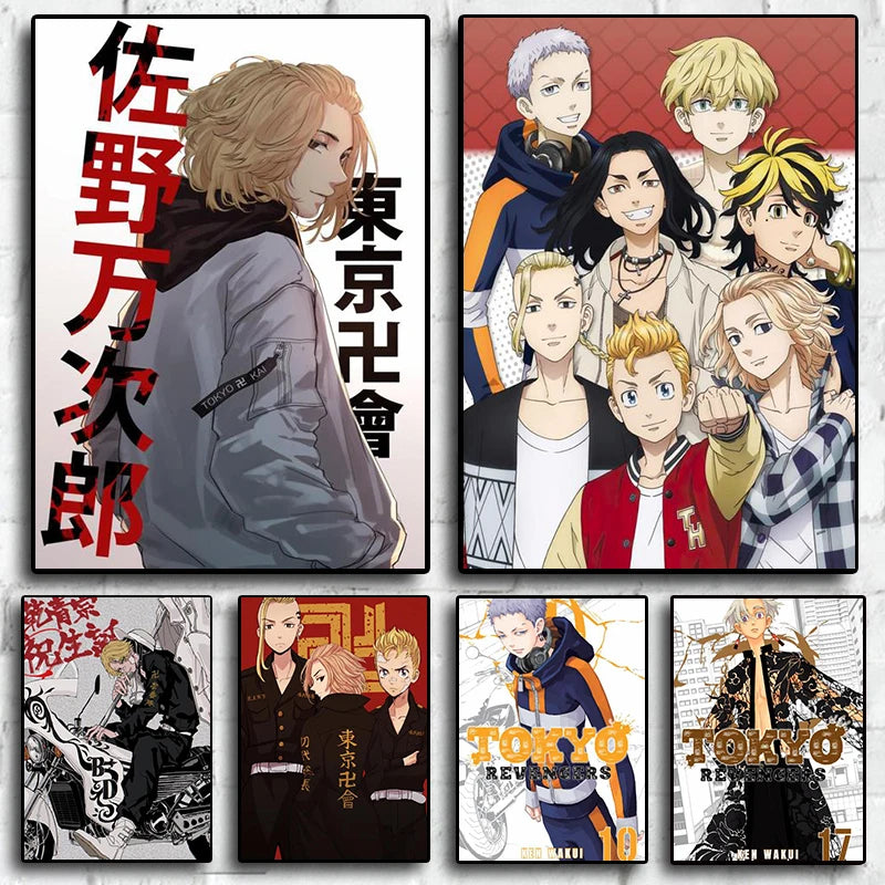 Japan Anime Tokyo Revengers Poster Wall Art Canvas Painting Print Pictures Home Bedroom For Living Room Decor Mural Posters Gift