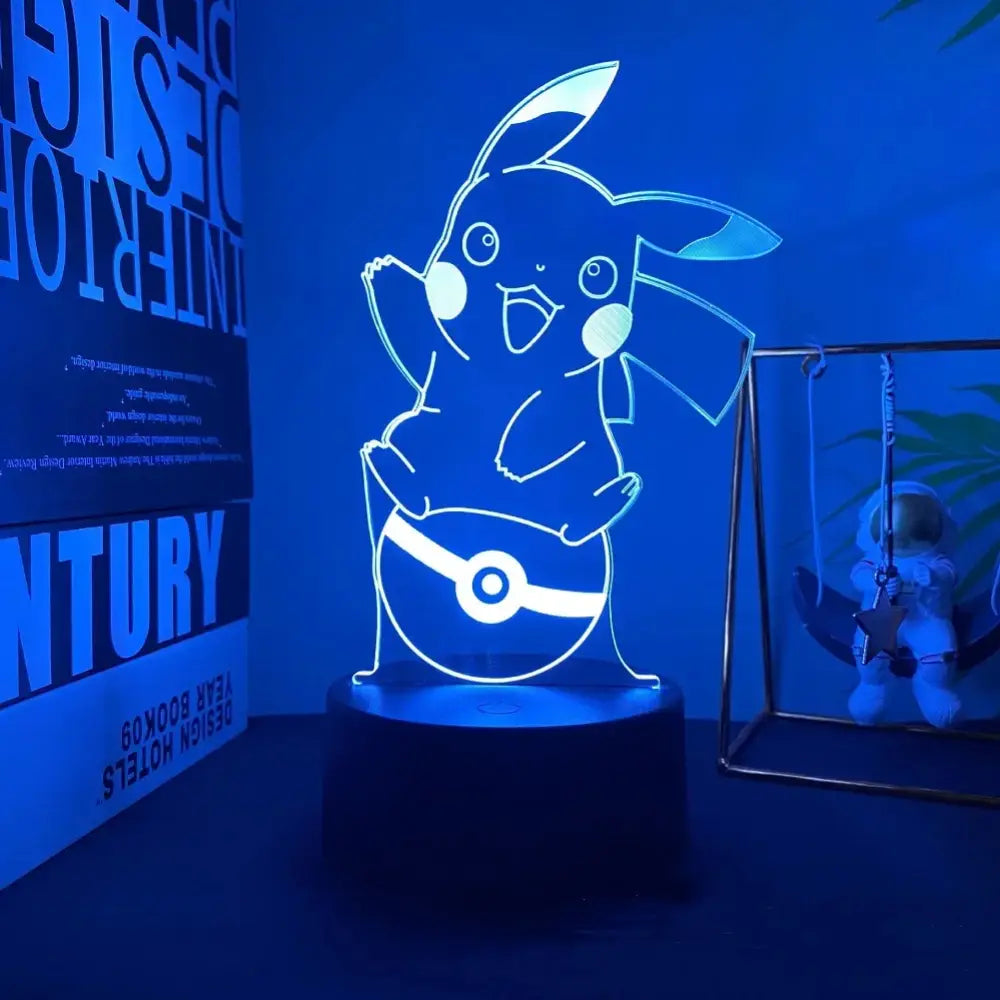 Pokemon Pikachu 3D LED Lamp – Anime Night Light