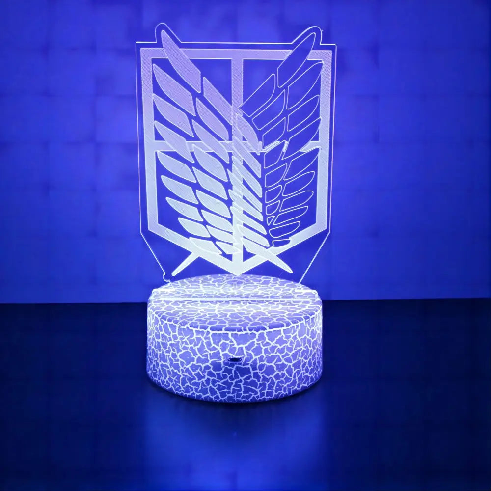 Attack on Titan Levi 3D LED Lamp – RGB Remote Night Light