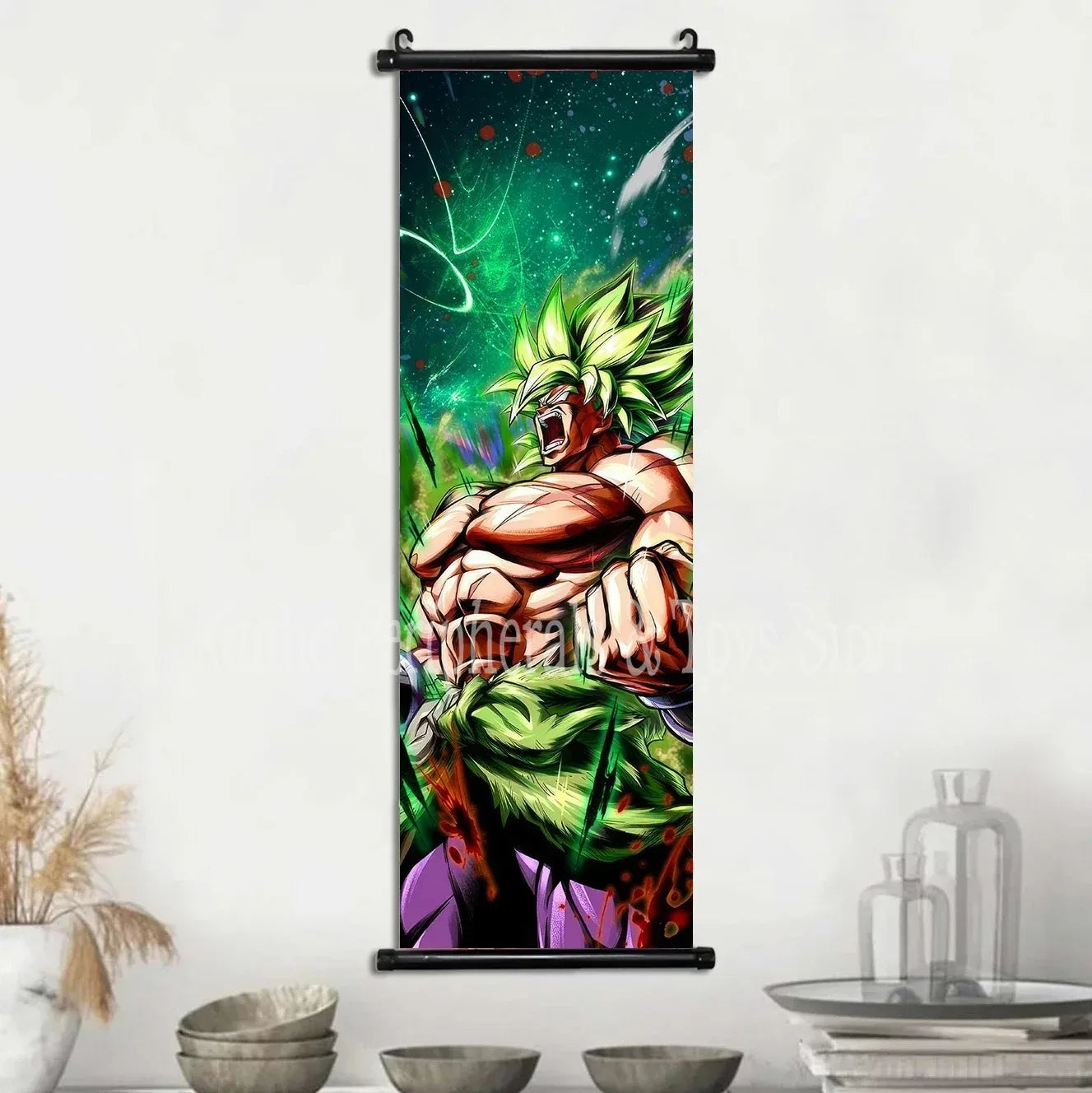 Printed Dragon Ball Poster Anime Wall Artwork Goku Pictures Bejīta Painting Canvas Super Saiyan Hanging Scrolls Home Room Decor