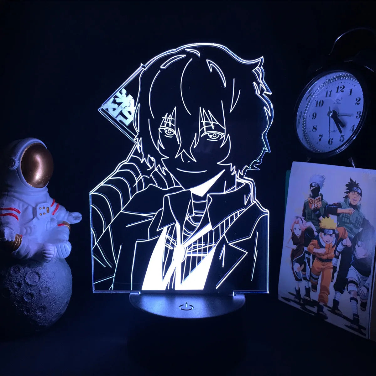 3D LED Lamp Anime Bungo Stray Dogs Night Light Ranpo Figure for Bedroom Decoration Nightlight Birthday Gift Room Decor
