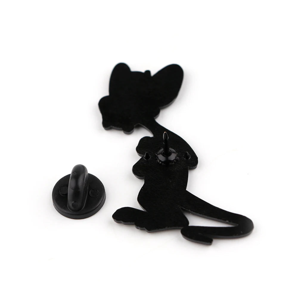 DZ2440 Novelty Cute Mouse Funny Enamel Pins for Clothes Badges on Backpack Lapel Pin Decoration Anime Jewelry Accessories Gifts