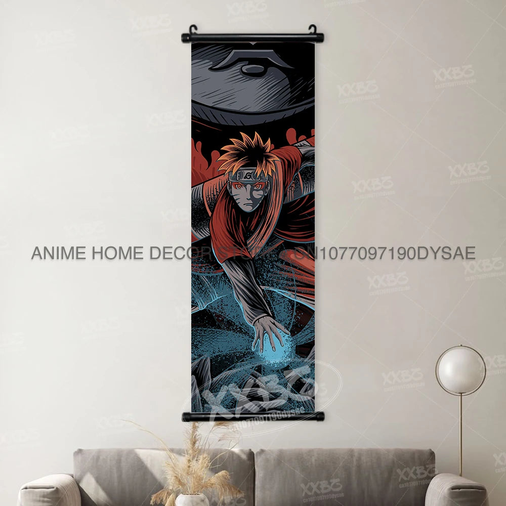 Naruto Posters Uchiha Madara Decorative Painting Uchiha Itachi Anime Hatake Kakashi Wall Art Uchiha Sasuke Scrolls Picture Decor