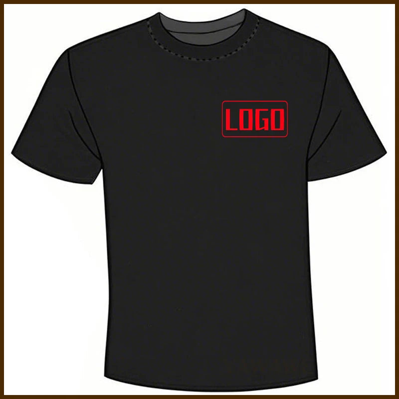 For man Text here Fashionable summer t shirt Custom Design Here Short Sleeve Daily Wear Tailor-made Oneck Rock tees Personalized