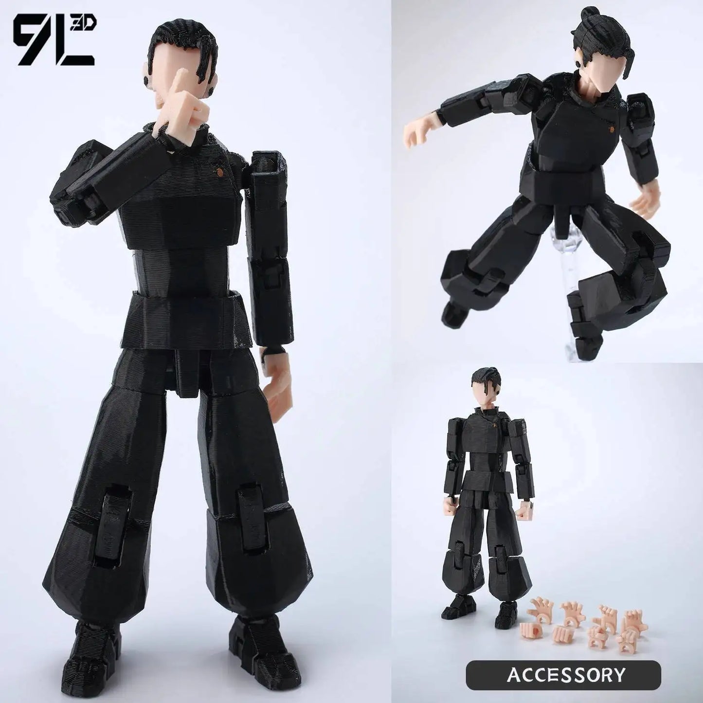 9L3D Printed Lucky Dummy 13 Jujutsu Kaisen Gojo Satoru Toji Yuji Sukuna Anime Action Figures Mannequin Yuuta Rika Model T13 Toys