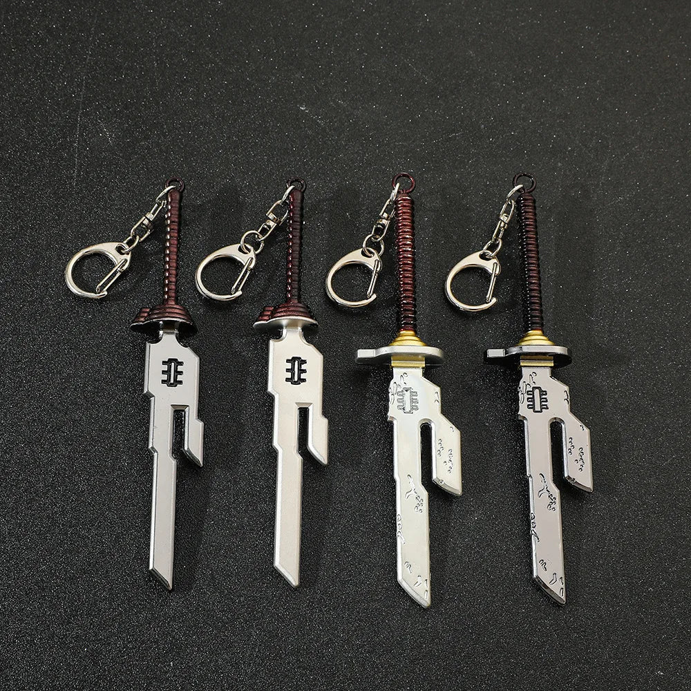 Fushiguro Toji Inverted Spear of Heaven Keychain Nanami Kento Jujutsu Kaisen Pendant Key Chain for Men Cool Keyring Jewelry Gift