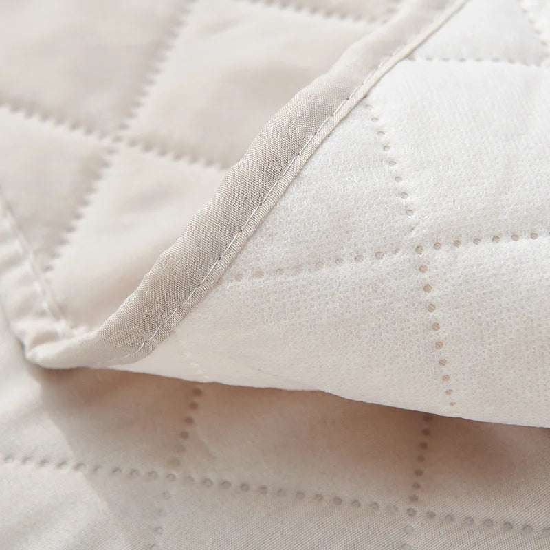 Anti-slip Recliner Chair Cover Solid Color Quilted Seat Slipcover Anti-wear Relax Armchair Coushion for Living Room Home