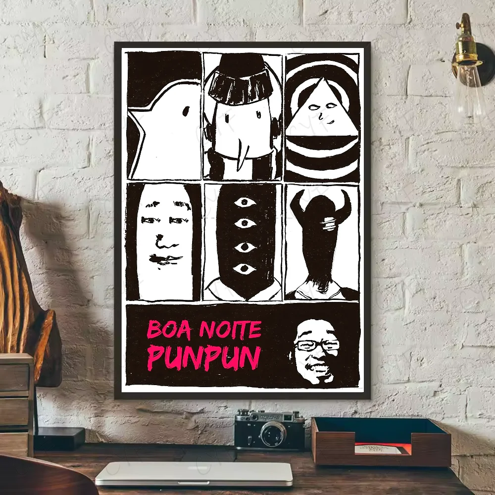 Anime G-Goodnight Punpun Poster Waterproof Wall Art High Quality Print Movie Posters For Living Bedroom Retro Room Decor Gift
