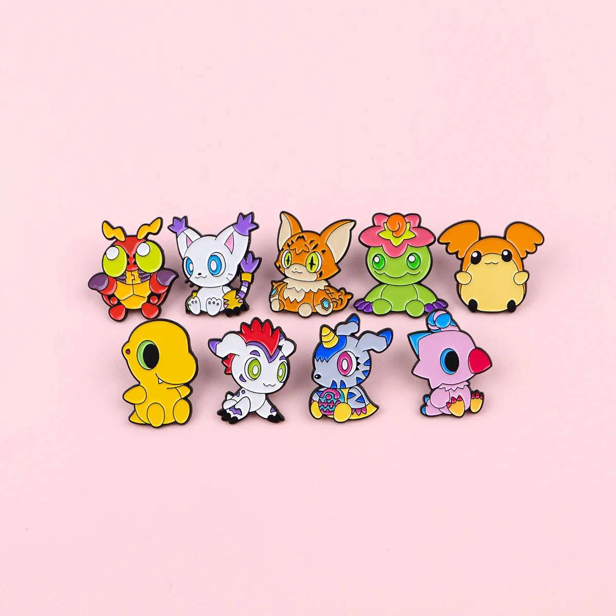 Cartoon Monster Enamel Pins Anime Elf Brooches Badge on Backpack Lapel Pins Costume Accessories Jewelry Fans Gifts