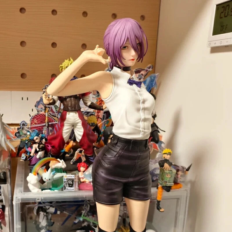 Chainsaw Man Reze Model Devil Figures Static Statue Figurine Double Headed Sculpture Can Be Replaced Desktop Ornament Model Toys