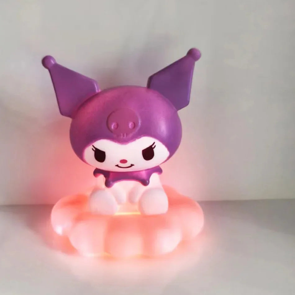 New Japan Style Night Light Enamel Cloud Cartoon Kuromi Cinnamoroll Pochacco Small Table Light Illuminating Decoration