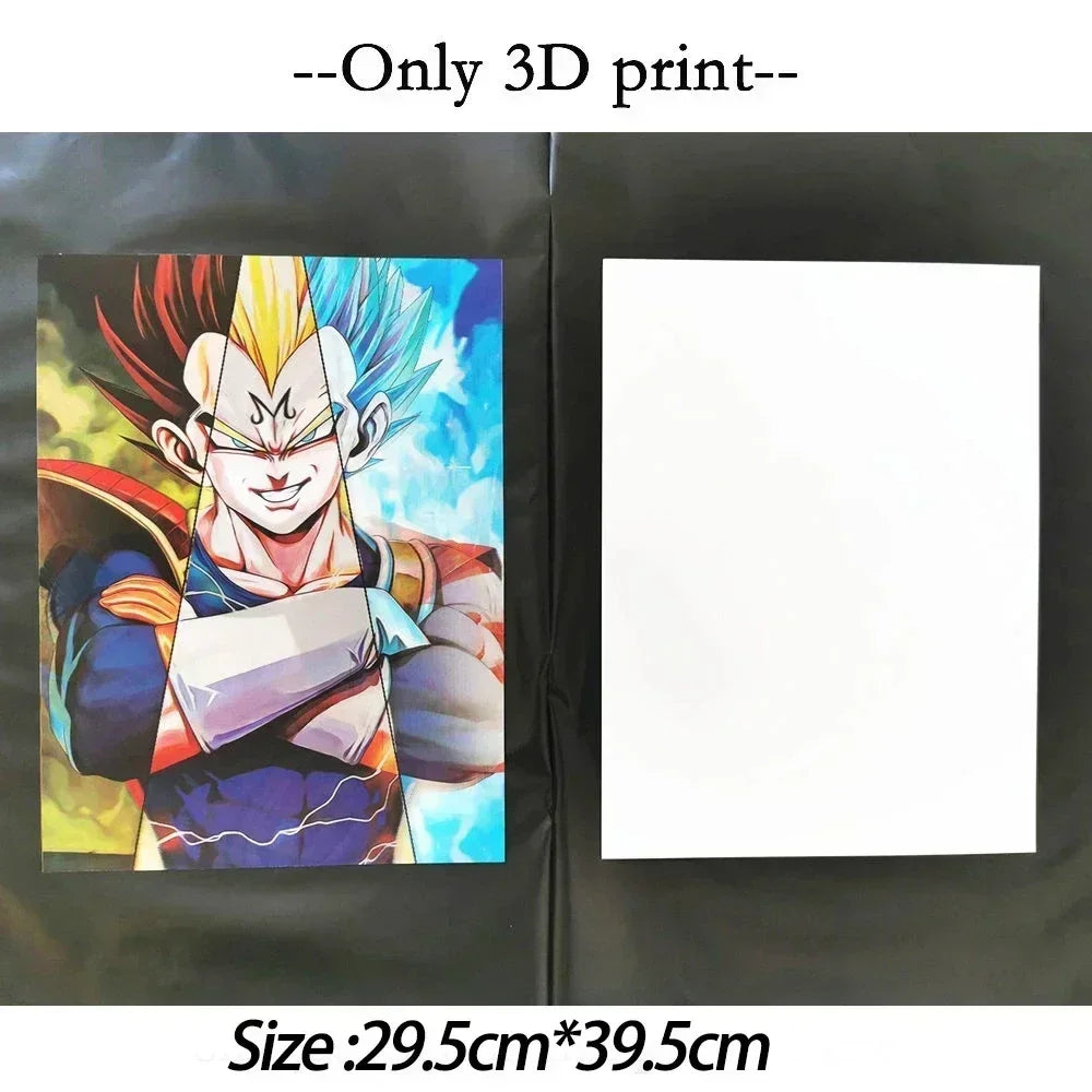 Pokemon 3D Lenticular Poster Charizard/Blastoise/Venusaur Anime Gradient Stylish Decoration Gift Collection Poster