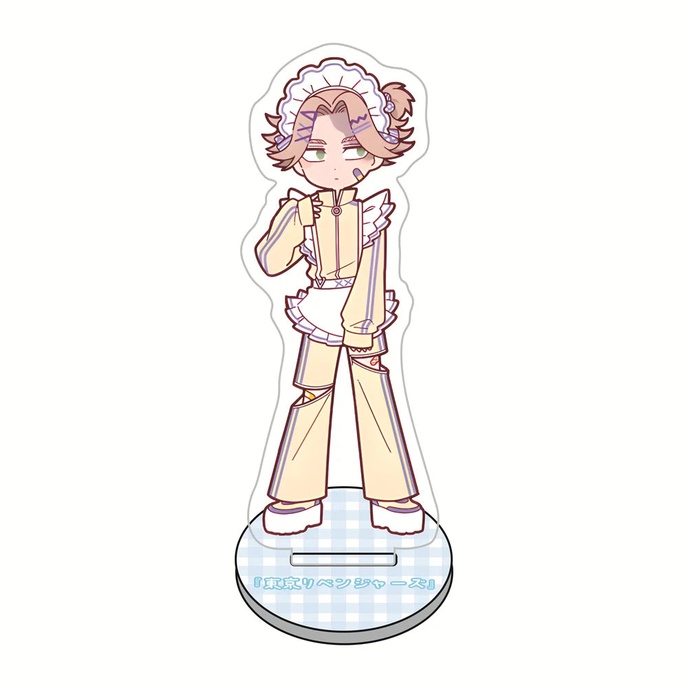 10cm Tokyo Revengers Maid Outfit Acrylic Stand Figures Keychain Anime Collectible Merch Desktop Decoration Fan Gift