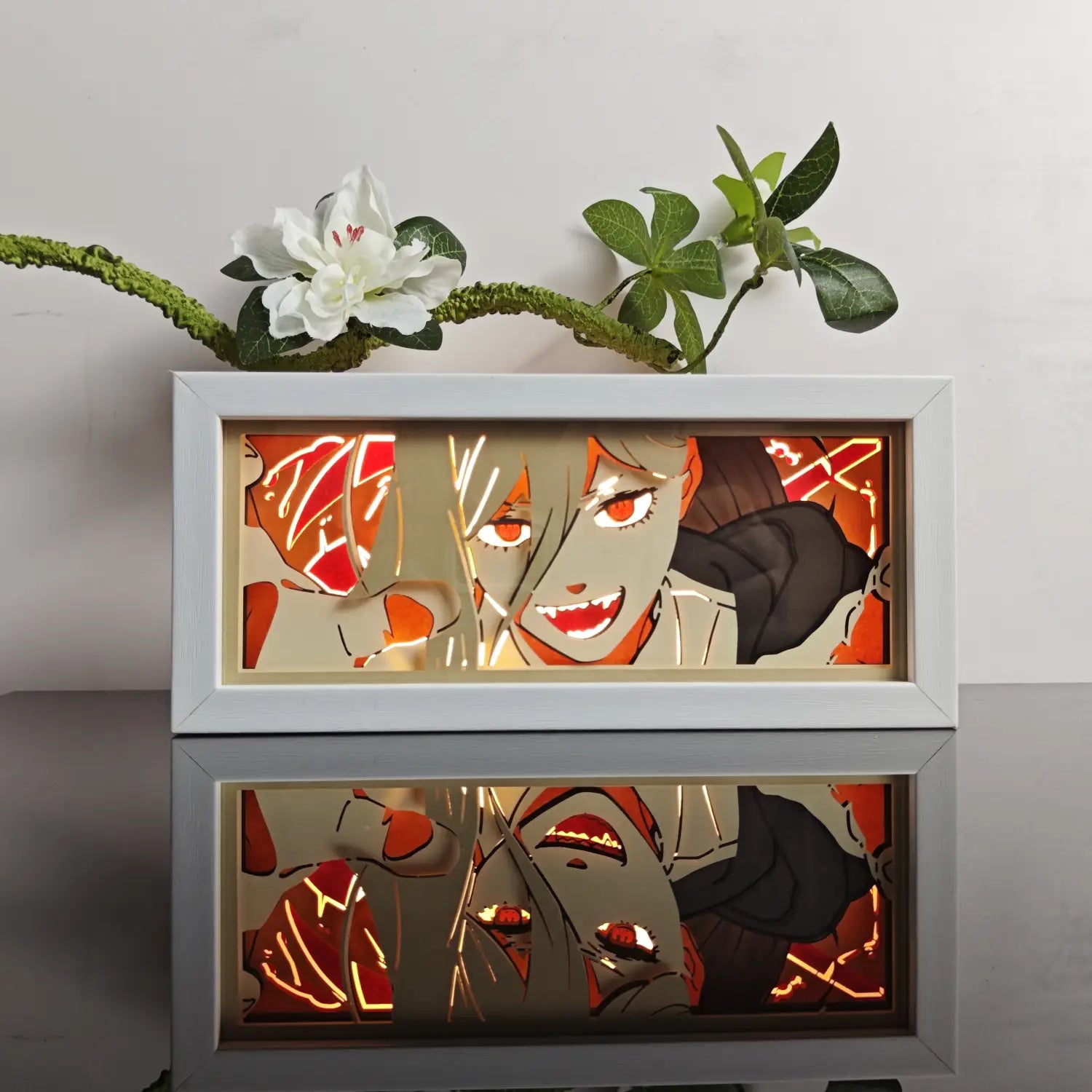 Anime Paper-Cut LED Light Box – 7-Color Remote Light
