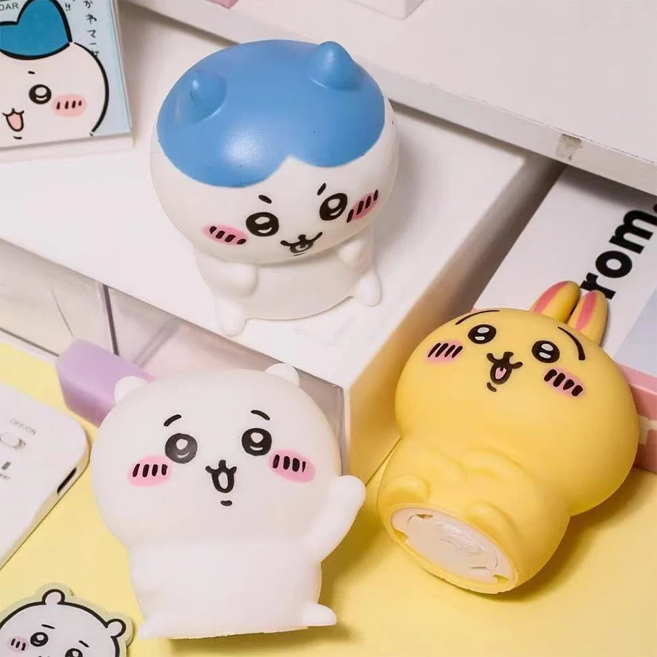 Chiikawa Anime LED Night Light  Hachiware  Usagi Rabbit Lamp Bedroom Desktop Decor Birthday Gift for Children Best Gift Toy