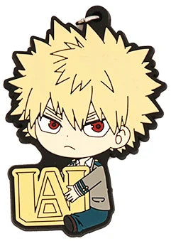 My Hero Academia Anime MHA Boku no Hero Academia Midoriya Deku Denki OCHACO Bakugou Katsuki Rubber Keychain