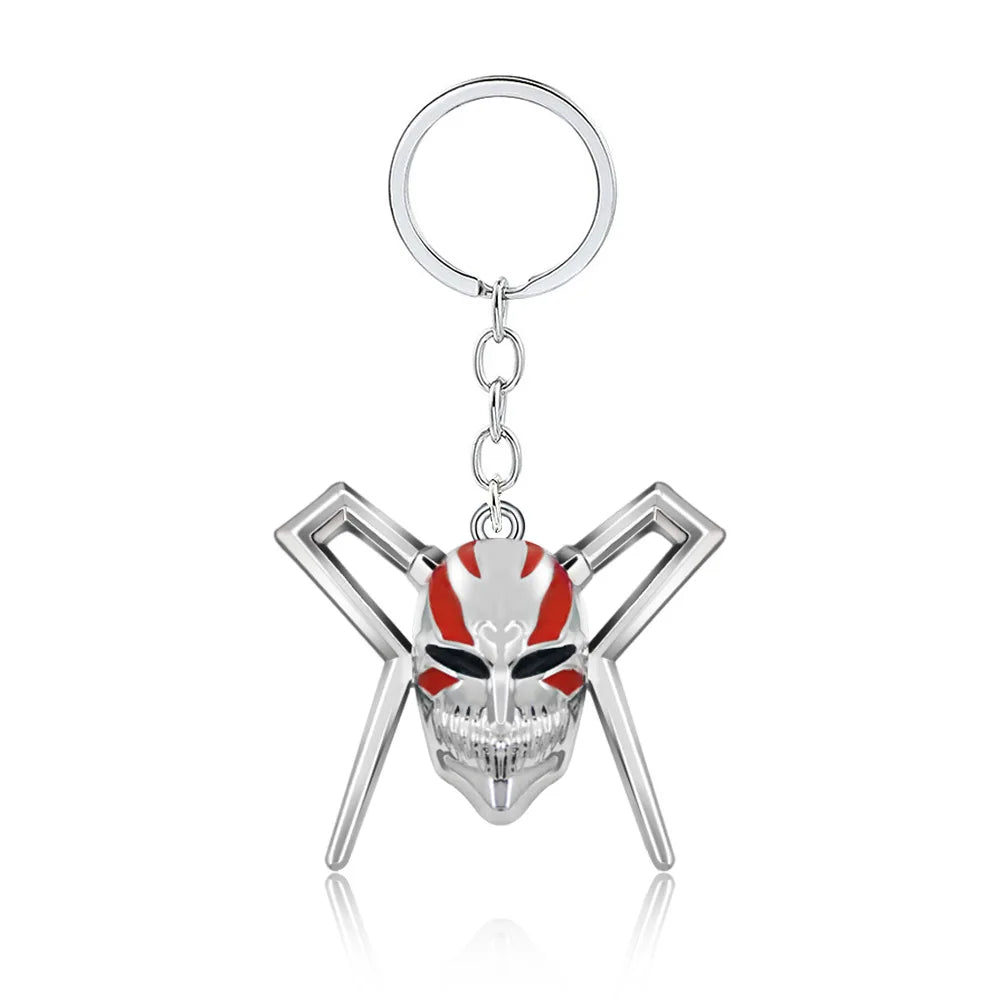 Anime BLEACH Kurosaki Ichigo False Mask Cosplay Necklace Keychain Grimmjow Necklace Cosplay Accessories Man Woman Jewelry Gifts