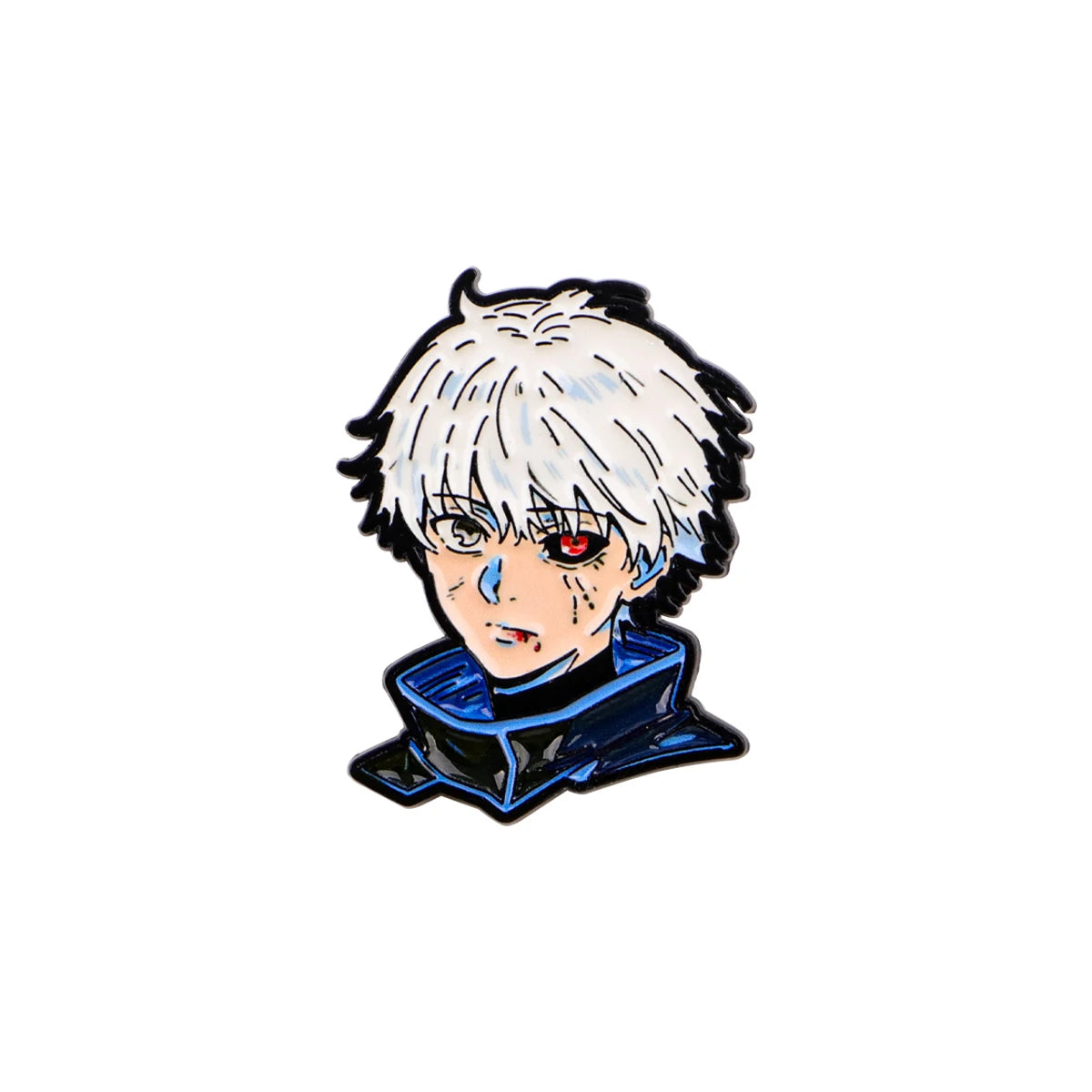 Cool Anime Characters Enamel Pin Cute Heart Sign Manga Figure Metal Lapel Badges Popular Cartoon Jewelry Gift for Fans Collector