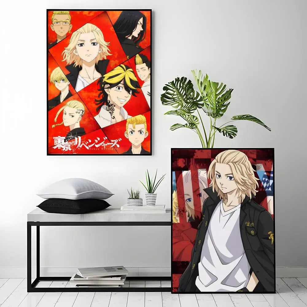 popular anime Tokyo Revengers Poster HD Waterproof Self-Adhesive Wall Art – Multi-Scene Use, Top Gift Pick