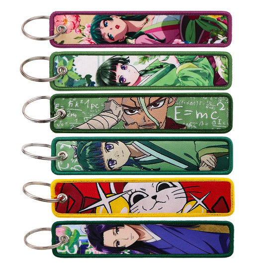 Japanese Anime Maomao Key Chain for Motorcycles Key Fobs Holder Men Women Key Tags Key Ring Fashion Jewelry Accessories Gifts