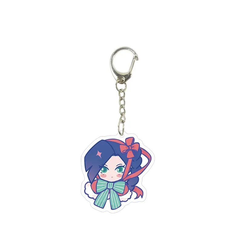 Anime Killer Seven Scissor Seven Acrylic Keychain Killer Seven Pendant Girl Boy Cartoon Cute Cool Keyring Jewelry Fan Collection