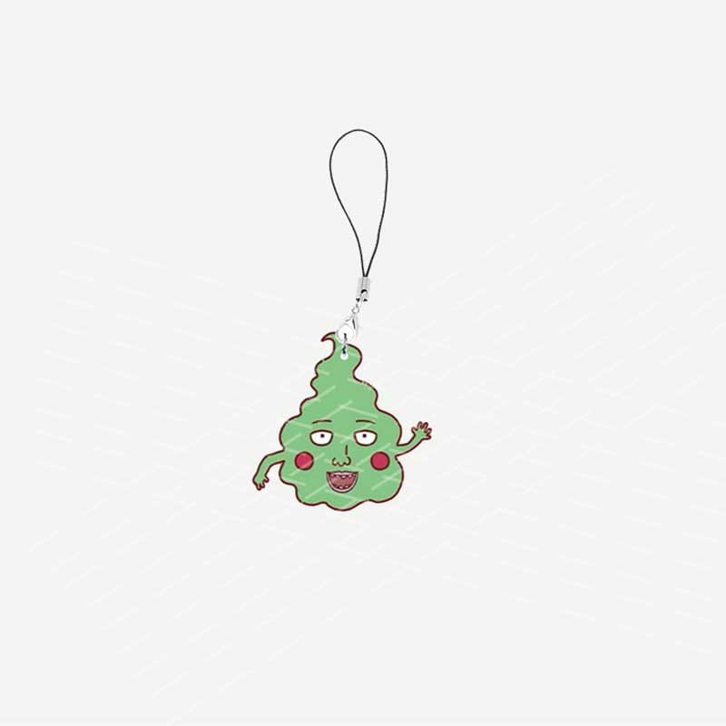 Anime Mob Psycho 100 Mobile Phone Charms Acrylic Mob Psycho 100 Small Pendant Phone Chain Keychain Fans Gifts
