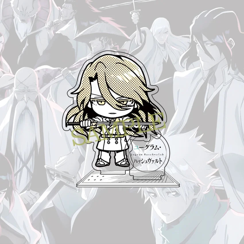 Anime BLEACH 10 cm Acrylic Ichigo Rukia Uryuu Hirako Toushirou Kenpachi Sousuke Standing Model Table Decoration Fan Gift