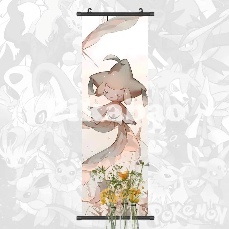 Printed Poster Anime Wall Artwork Greninja Pictures Gardevoir Painting Canvas Pikachu Hanging Scrolls Home Room Decor