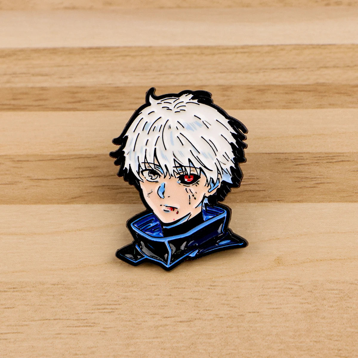 Cool Anime Characters Enamel Pin Cute Heart Sign Manga Figure Metal Lapel Badges Popular Cartoon Jewelry Gift for Fans Collector