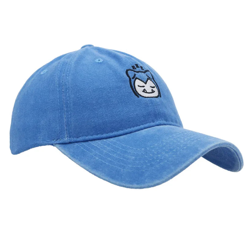 Kawaii Pokemon Anime Peripherals Gengar Psyduck Slowpoke Cartoon Knitted Hood Sun Hat Baseball Hat Birthday Gift