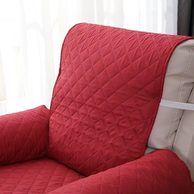 Solid Color Recliner Sofa Cover Dogs Pets Kid Anti-Slip Chair Covers Anti-wear Armchair Slipcovers Furniture Protector