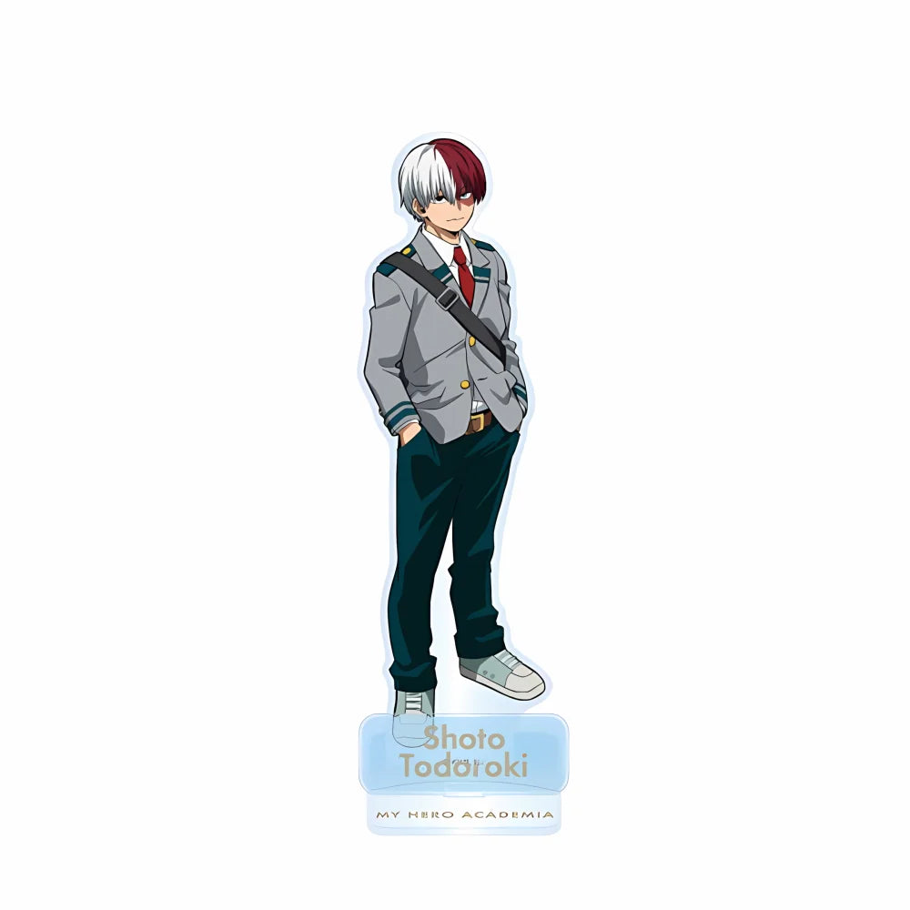 Anime My Hero Academia Acrylic Standee Keychain Izuku Midoriya School Uniform Ver Cartoon Figure Desktop Decor Fans Gift