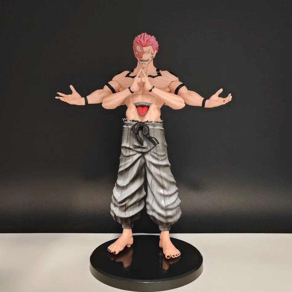 22cm Anime Jujutsu Kaisen Peripheral Figure Itadori Yuji Ryomen Sukuna Sukuna Action Model PVC Statue Decor Collection Toy Gift