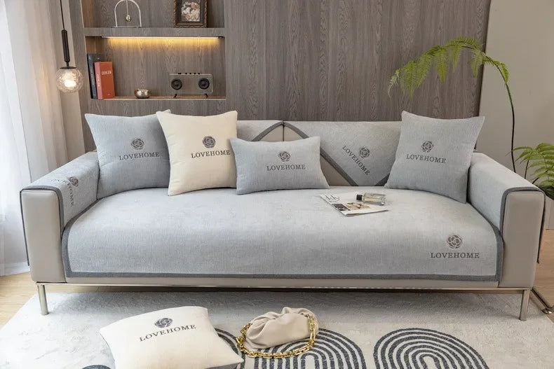 1PC Chenille Universal Sofa Cover Non-Slip Combination Sofa Cushion L Shape Couch Towel for Living Room Protector fundas de sofa